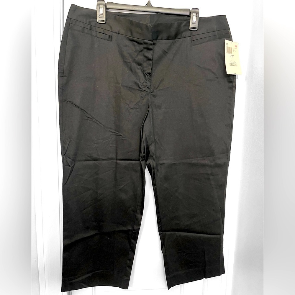 Jaclyn Smith Classy Formal Dress Trousers Jet Black Business Work Women’s Sz 16
